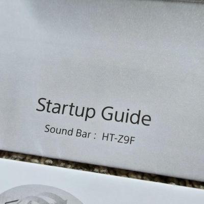 Sony Sound Bar Model: SA-Z9F & Sub Woofer Model: SA-WZ9F with Remote and Manuals