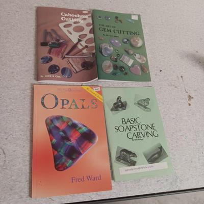 BOOKS ON CUTTING GEMS & CABOCHONS PLUS OPALS AND SOAPSTONE CARVING