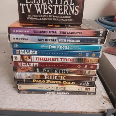WESTERN SHOWS AND MOVIES ON DVD'S