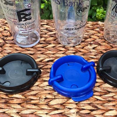 Plastic Beer Cups with Lids, Colorado Theme Bottle Opener,and (2) Cowboy Boot Shape Koozies