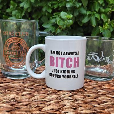 Funny Coffee Cup and Glass Mugs