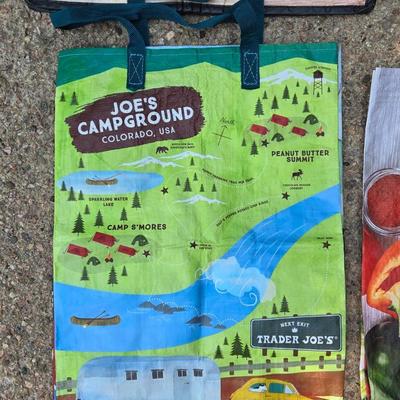 (4) Plastic Reusable Grocery Bags