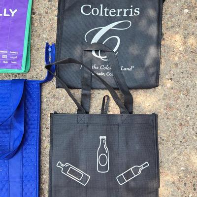 Insulated Grocery Bag and (3) Sectioned Wine Bags