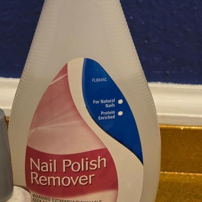 Polish, Polish Remover, Files and Tweezers