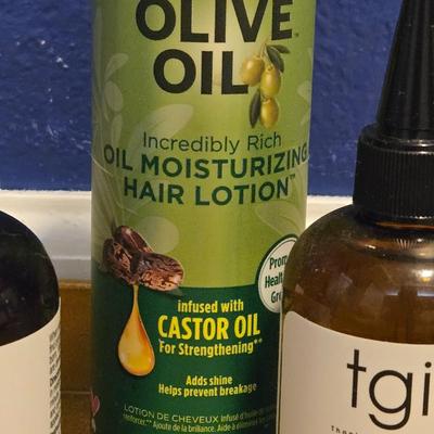 Olive Oil Hair Lotion, Argan Serum, Jamaican Black Castor Oil Hair Growth Serum