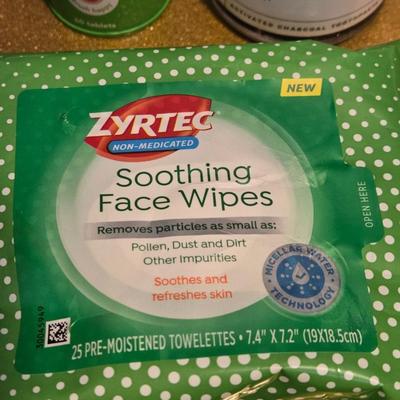 Chewable Toothpaste and Zyrtec Face Wipes