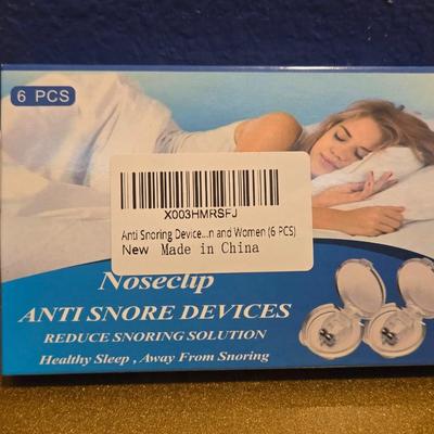 Breathe Right Stripes, Anti Snoring Nose Clips, and Earplugs