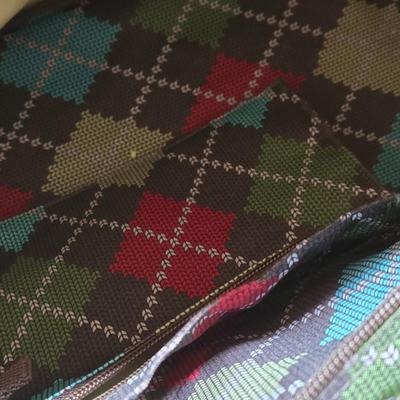 Thirty One Argyle Design Duffle Bag