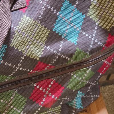 Thirty One Argyle Design Duffle Bag