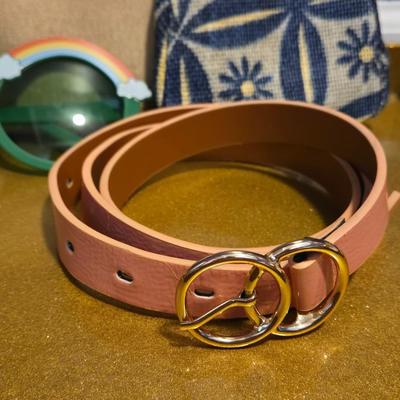 Mixed Access Lot - Funny Sunglasses, Peachy Pink Coral Belt, and (2) Makeup Bags
