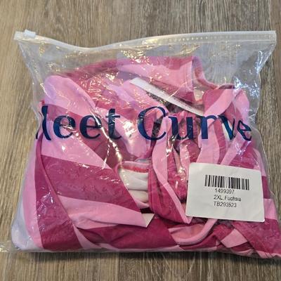 New with Tags Ruffle Pink Stripe Bathing Suit