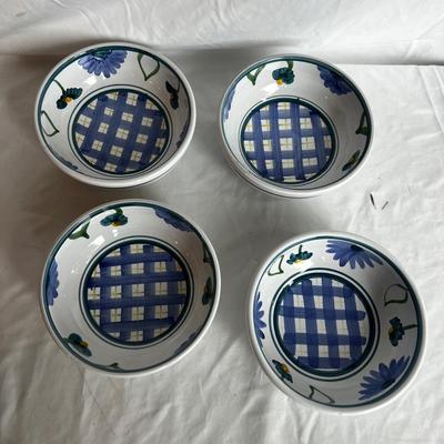 Italian Pottery Tray & Bowls (K-MK)