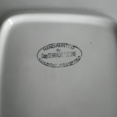 Italian Pottery Tray & Bowls (K-MK)