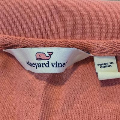 White Tommy Hilfiger and Coral Vineyard Vine Polo Shirts