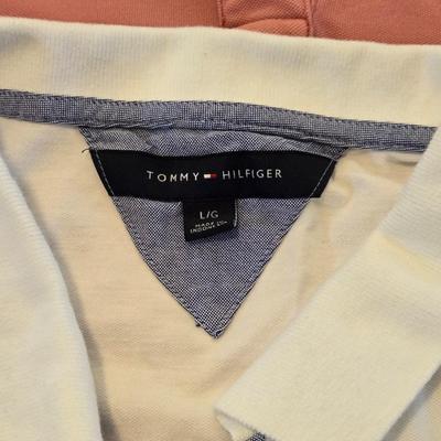 White Tommy Hilfiger and Coral Vineyard Vine Polo Shirts