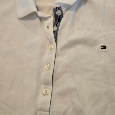 White Tommy Hilfiger and Coral Vineyard Vine Polo Shirts