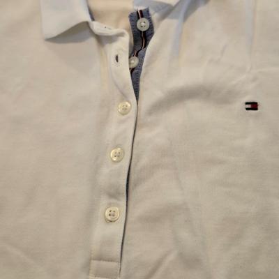 White Tommy Hilfiger and Coral Vineyard Vine Polo Shirts