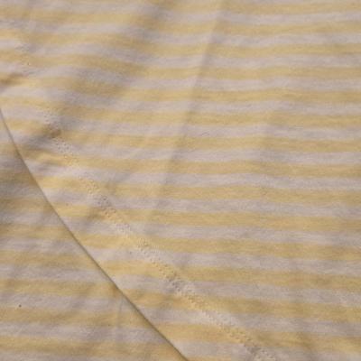 CJ Banks Yellow & White Striped Cotton Top and Floral Top