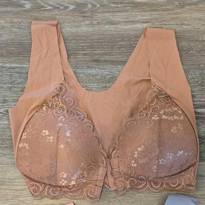 (3) New Soft Front Closure Bras