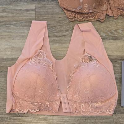 (3) New Soft Front Closure Bras