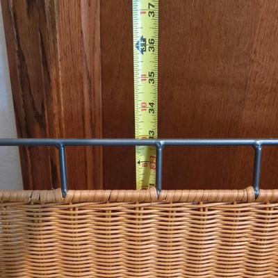 Wicker & Metal Stackable Storage