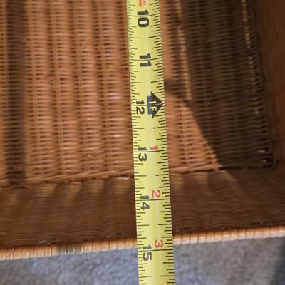 Wicker & Metal Stackable Storage