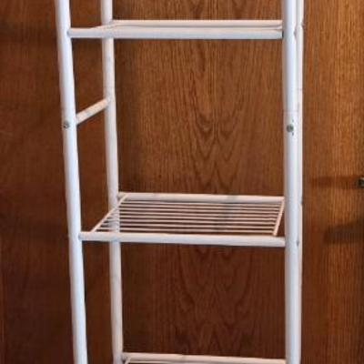 White Metal Tall Shelf