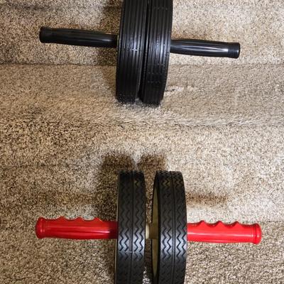 (2) Workout Ab Wheels