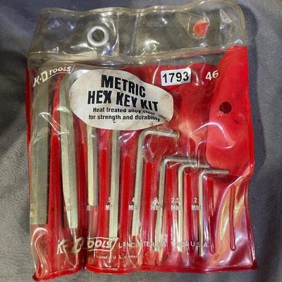 Metric hex key set