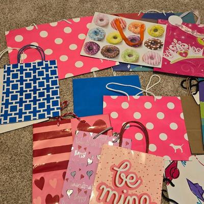 Large Lot of Gift Bags, Wrapping Paper, Tissue Paper & More