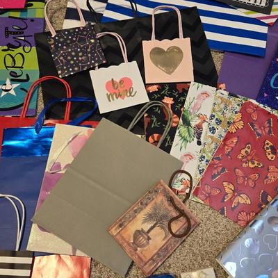 Large Lot of Gift Bags, Wrapping Paper, Tissue Paper & More