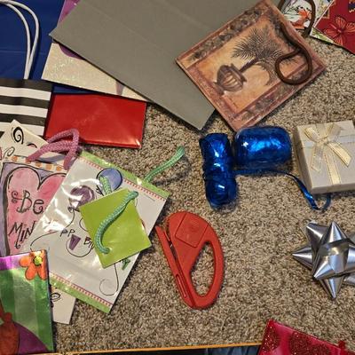 Large Lot of Gift Bags, Wrapping Paper, Tissue Paper & More