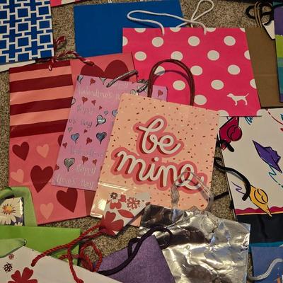 Large Lot of Gift Bags, Wrapping Paper, Tissue Paper & More