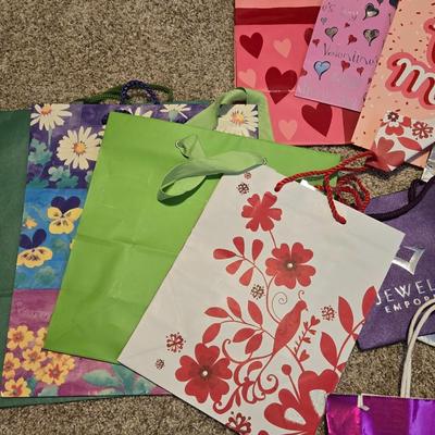 Large Lot of Gift Bags, Wrapping Paper, Tissue Paper & More