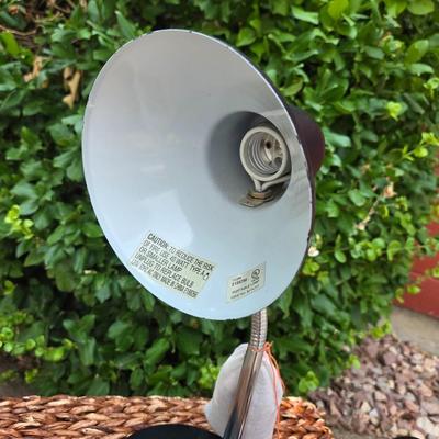 Black & White Metal Desk Lamp