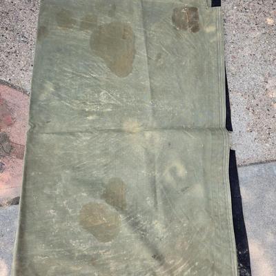 Green Canvas Tarp or Drop Cloth