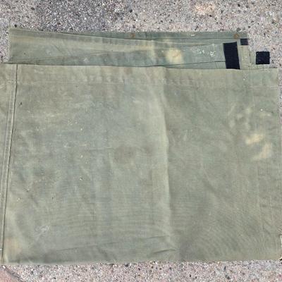 Green Canvas Tarp or Drop Cloth