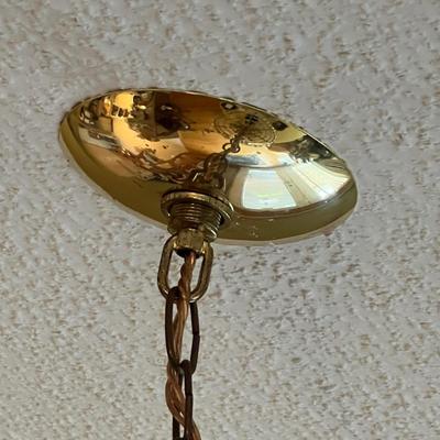Glass & Brass Chandelier (DR-RG)