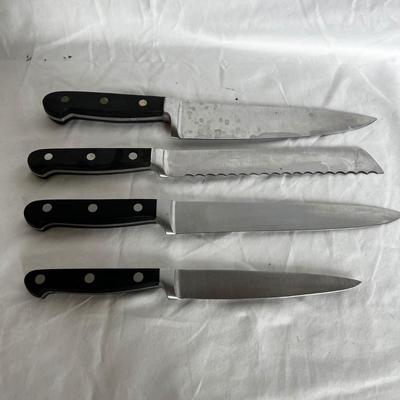 Henckels & Calphalons with Wooden Block (K-MK)