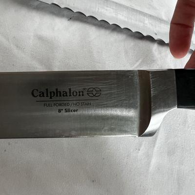 Henckels & Calphalons with Wooden Block (K-MK)