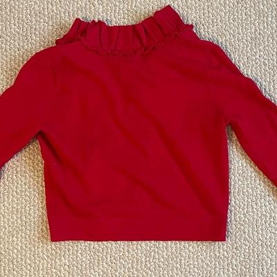 Brand New w/Tags Style&Co. Petite PP Red Ruffled Sweater