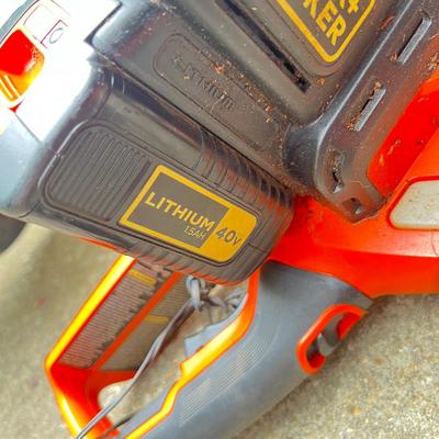 Black & Decker Cordless Chain Saw, Hedge Trimmer, Battery, Charger