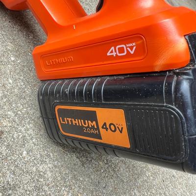 Black & Decker Cordless Chain Saw, Hedge Trimmer, Battery, Charger
