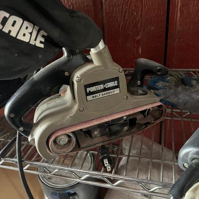 Porter + Cable Belt Sander w Sawdust Bag