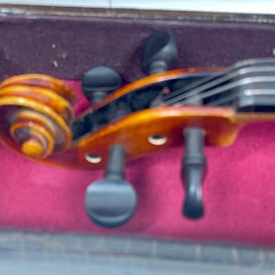 Vintage Copy of Antonius Stradivarius Facibat Cremona 1713 Violin Made in West Germany With Case And Accessories