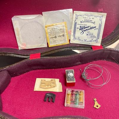 Vintage Copy of Antonius Stradivarius Facibat Cremona 1713 Violin Made in West Germany With Case And Accessories
