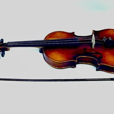 Vintage Copy of Antonius Stradivarius Facibat Cremona 1713 Violin Made in West Germany With Case And Accessories