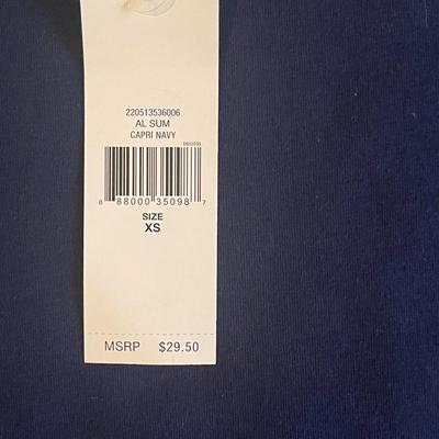 Brand New w/Tags - 2 American Living Cotton Tees (Size XS) - Black & Blue
