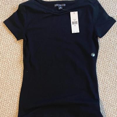 Brand New w/Tags - 2 American Living Cotton Tees (Size XS) - Black & Blue