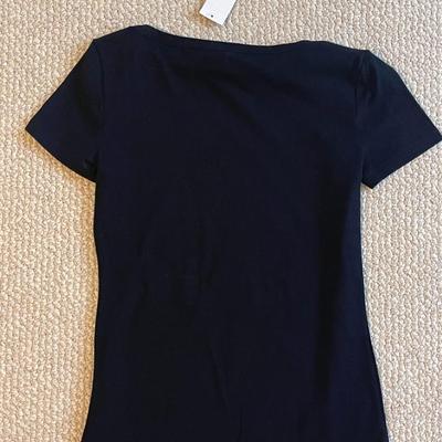 Brand New w/Tags - 2 American Living Cotton Tees (Size XS) - Black & Blue